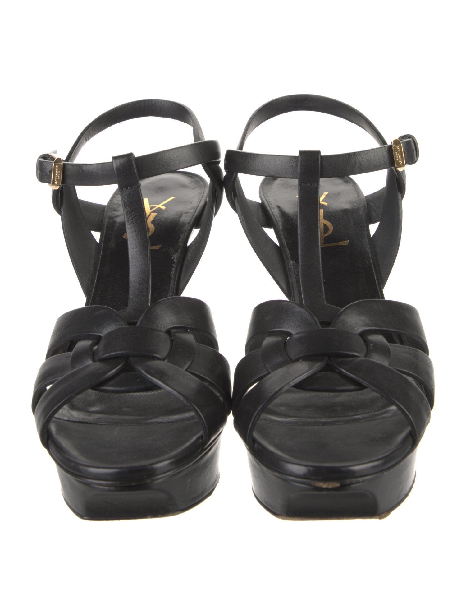 Yves Saint Laurent Leather T-Strap Pumps